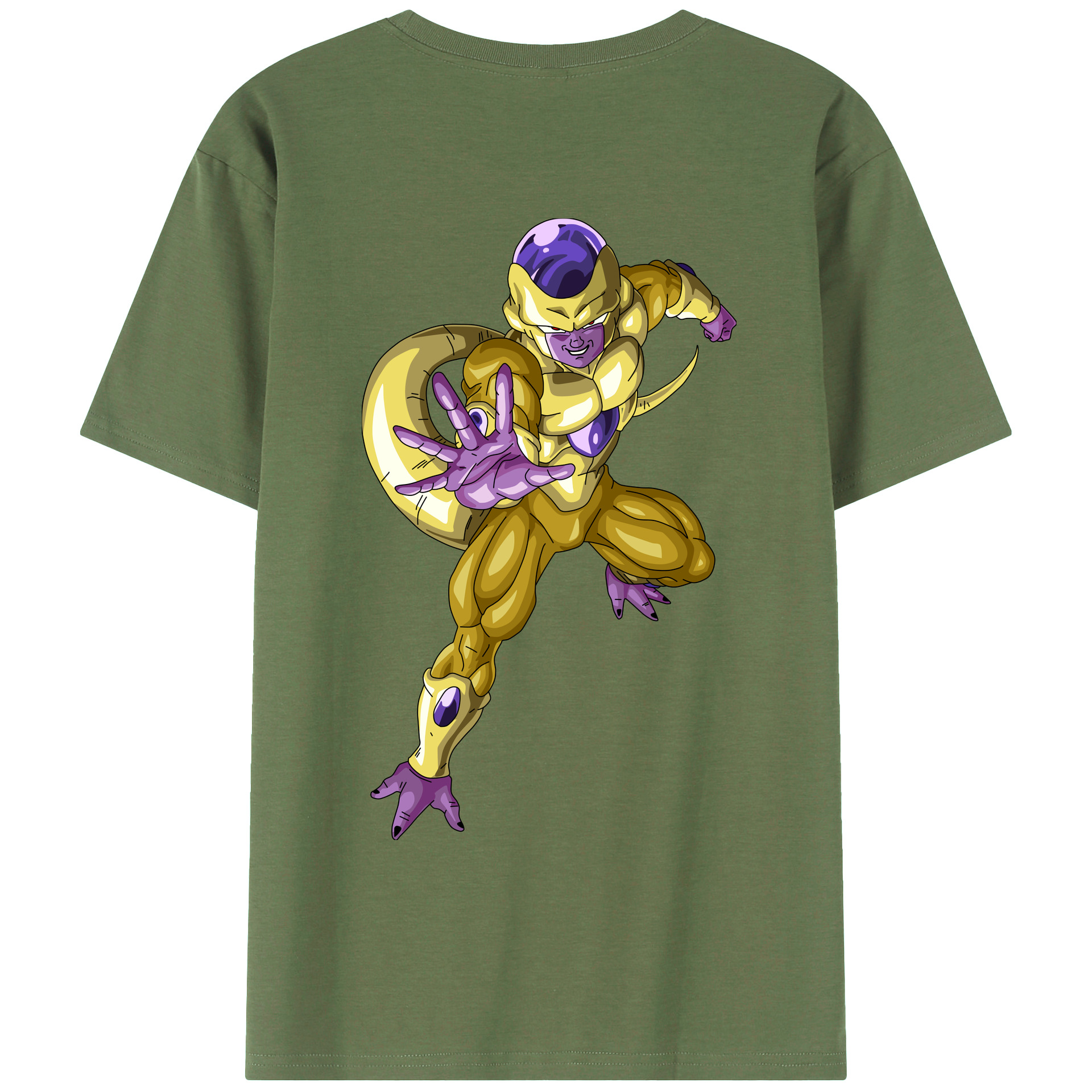 （画像用） ドラゴンボール フリーザ DRAGON BALL Frieza 綿100％ メンズ半袖Tシャツ（バックプリント） 通気性